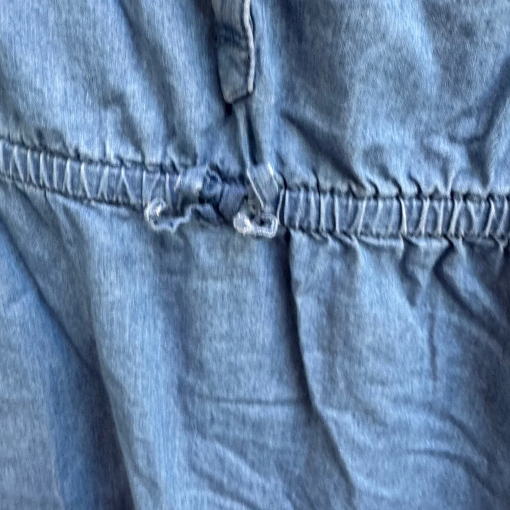 Old Navy 3T Girls Blue Denim Long Sleeve Button Down Kids Dress